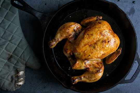 Grilled Roast Chicken 