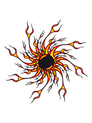 Naklejka premium Fire flames design