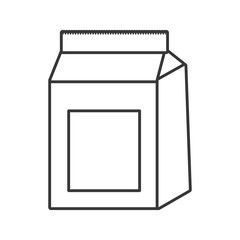 Food bag icon. Bakery design. Vector graphic