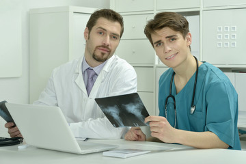 male doctors  in medical office