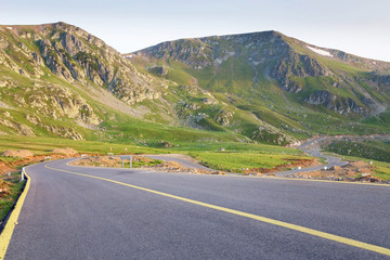 Mountain road / Transalpina highway, the highest road in Romania