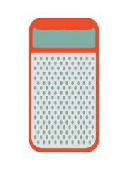 Cheese grater icon. Menu and ktichen design. Vector graphic