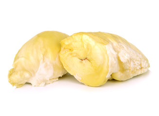 King of fruits, durian on white background