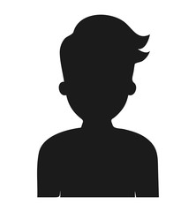 Male person icon. Man design. Vector graphic