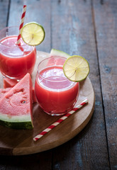 Fresh watermelon juice