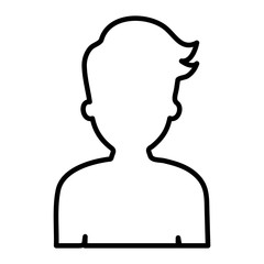 Male person icon. Man design. Vector graphic