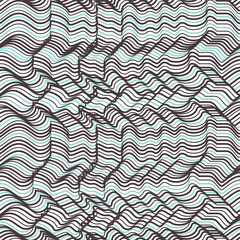 Vector geometric striped seamless pattern. Repeating abstract ch