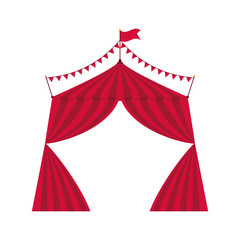 tent icon. Circus and carnival design. Vector graphic
