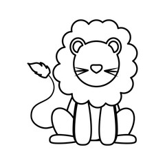lion icon. Animal design. Vector graphic