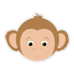 monkey icon. Animal design. Vector graphic