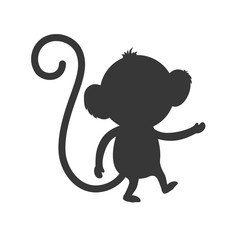 monkey icon. Animal design. Vector graphic