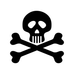 Skull icon. Dead design. vector graphic