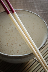 Japanese Chopsticks and Rice Bowl