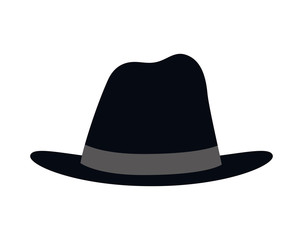 Hat icon. male cloth design. vector graphic