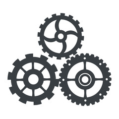 three gears icon