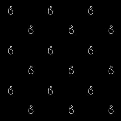 Geometric simple monochrome minimalistic vector pattern, drops