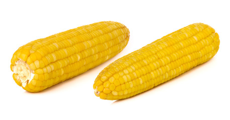 Sweet corn isolated on white background