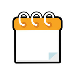 Calendar icon. Planner design. vector graphic