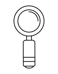 Lupe icon. Search design. vector graphic