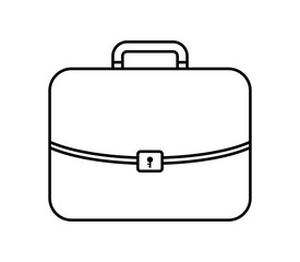 Suitcase icon. Bag and business design. vector graphic