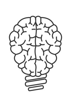 brain lightbulb icon