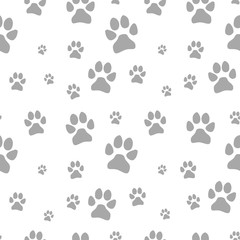 dog footstep seamless pattern