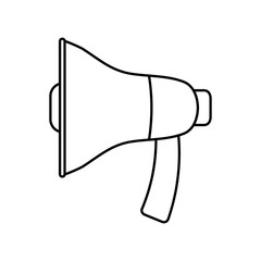 Megaphone icon. Communication design. vector graphic