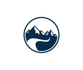 Road mountain logo