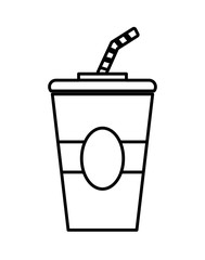 coke icon. Fast food design. vector graphic