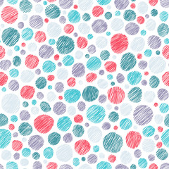 Messy drops on white background, seamless pattern