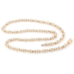 jewelry bib gold chain on the white background