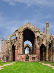 Fototapeta na wymiar Melrose Abbey, Scotland