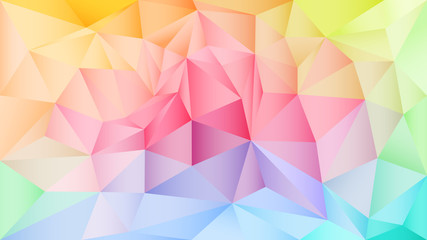 Bright abstract image in a polygon style.