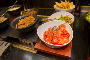 Condiments in the kitchen