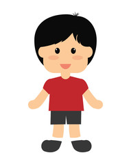 little boy icon. Kid design. vector graphic