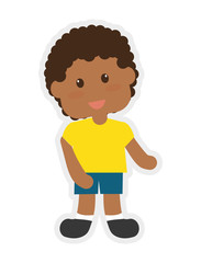 little boy icon. Kid design. vector graphic
