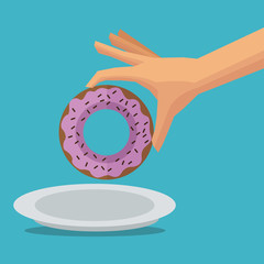 Delicius food. Sweet food  icon. Dessert. graphic vector