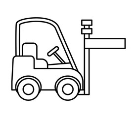 Forklift icon. delivery design. vector graphic