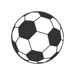 Icon of Ball for european football. Soccer symbol, sign