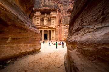 Ancient temple in Petra, Jordan - 114175383