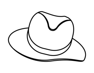 hat design. Male cloth. vector graphic