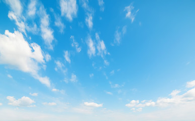 small clouds in the sky