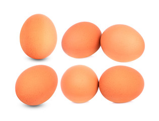 eggs isolated on white background