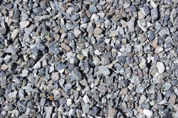 Gravel,Texture of dark gray granite
