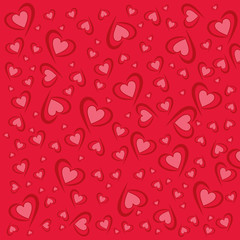 hearts vector pattern