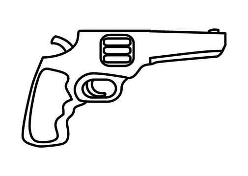 Gun icon. Armed forces design. graphic vector 