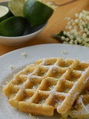 Elderflower waffles