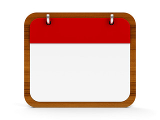 Icon calendar wooden