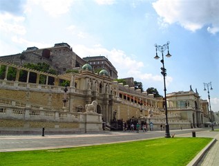 A view of Buda castle in Budapest