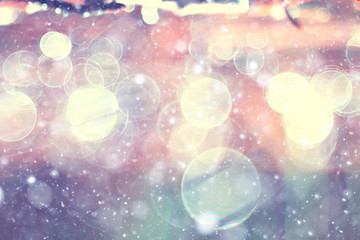 Vintage colorful background bokeh highlights